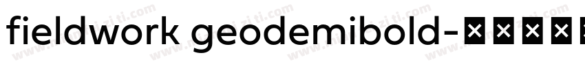 fieldwork geodemibold字体转换